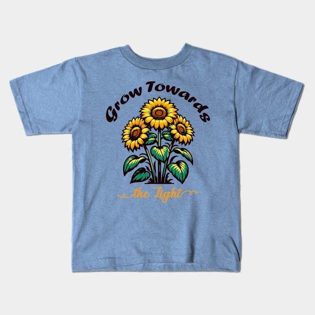 Sunflower plant Kids T-Shirt by Art_Boys